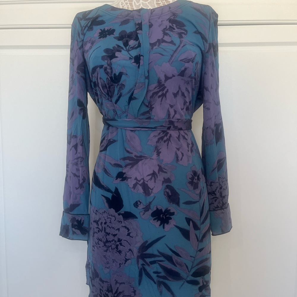 Tory Burch Floral Long Sleeve Dress